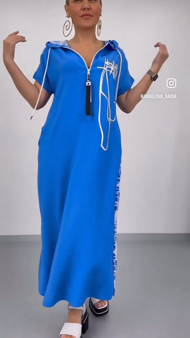 ✈️✈️【S-5XL】💖🤩 Kvalitné šaty – jedinečný kúsok, využite výhodnú ponuku na posledné veľkosti!